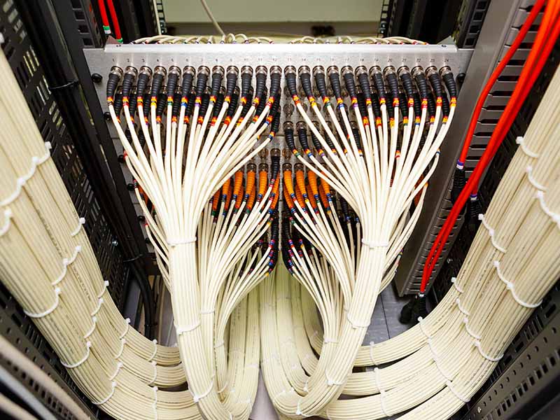 Network Fiber cables used by Internet Service Providers